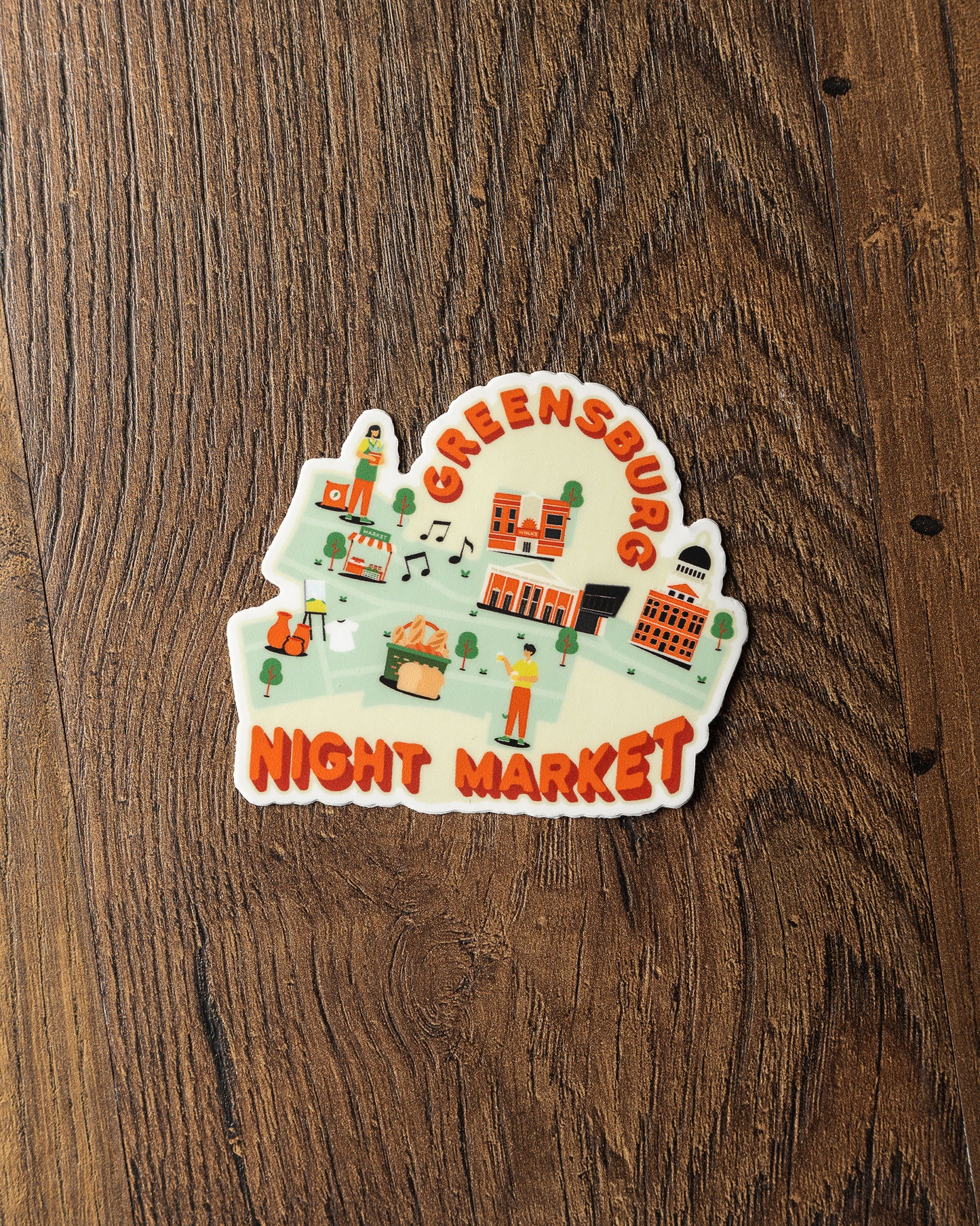 2025 Night Market Logo Sticker