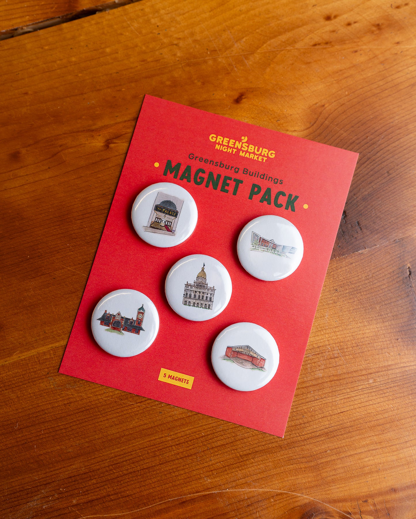 Greensburg Buildings Magnet Pack